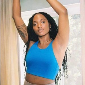 Girlfriend Collective Topanga Bra Lapis Purple Extra Small XS